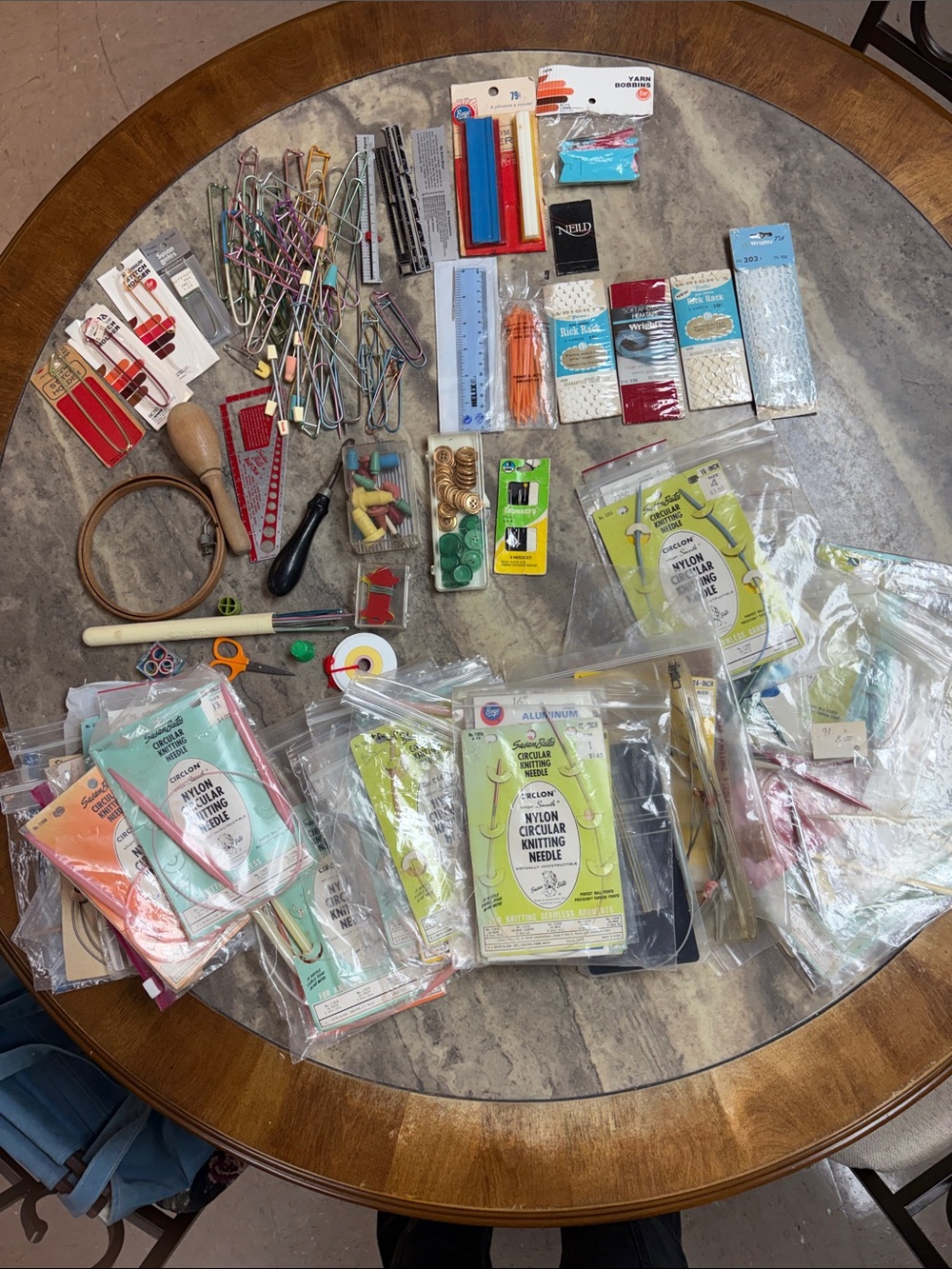 Assorted Knitting & Sewing Notions Bundle - Multicolor